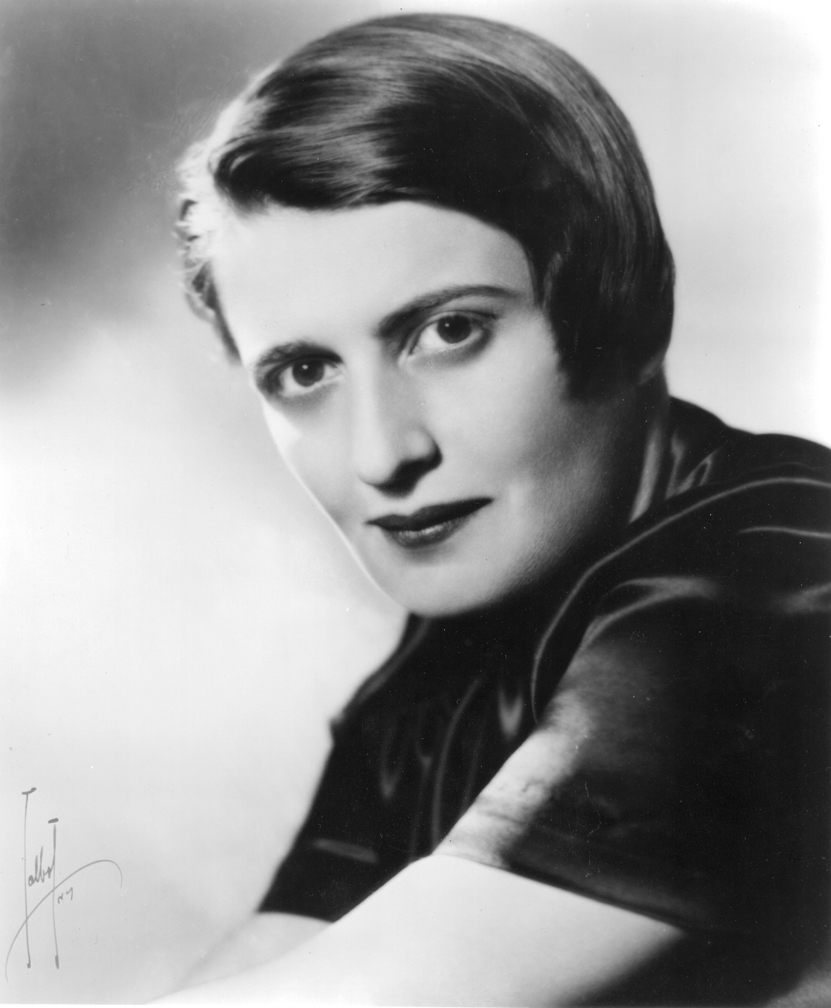 Portrait photograph of Ayn Rand
